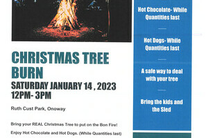 CHRISTMAS TREE BURN