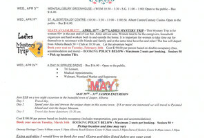 EAST END BUS SCHEDULE MARCH