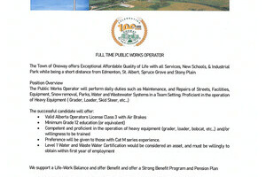 PUBLIC WORKS CAREER OPPORTUNITY
