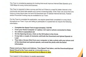 INTERNET SPEED TEST DEADLINE MARCH 4, 2023