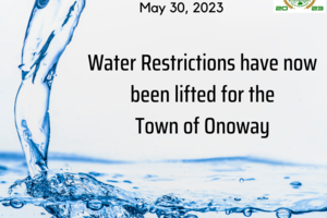 Water Restrictions Lifted May 30th